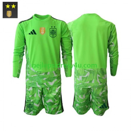 Fotbalový Dres Španělsko Brankářské Dětské Alternativní 2026/27 Dlouhý Rukáv Fotbalový Dres Španělsko Brankářské Dětské Alternativní 2026/27 Dlouhý Rukáv